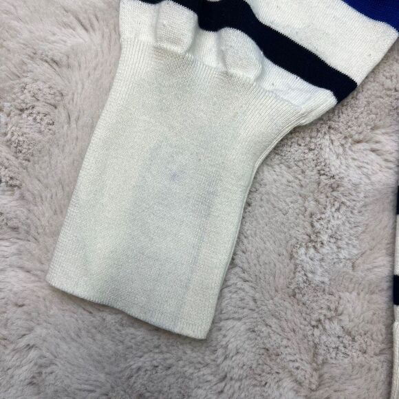 Talbots Striped Sweater Womens Plus Size 1X Crew Neck Cotton Blend Pink Blue - Picture 11 of 12